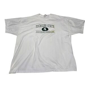 Michigan State Spartans T-Shirt Basketball 2000 NCAA Champions Men's‎ 2XL